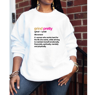 Grind Pretty Definition Sweatshirt - White - Grind Pretty