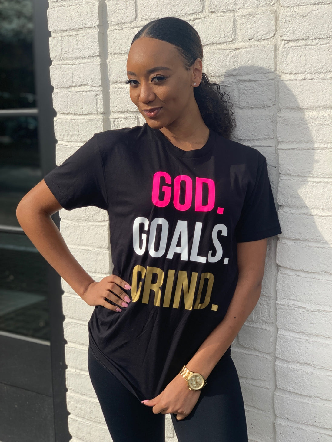 God Goals Grind Tee - Grind Pretty