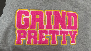 Varsity Grind Pretty Tunic Sweatshirt - Grind Pretty