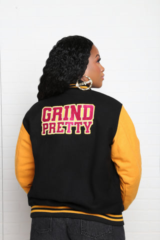 GP Letterman Jacket - Grind Pretty