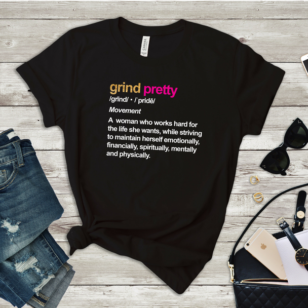 Grind Pretty Definition Crew Tee - Grind Pretty