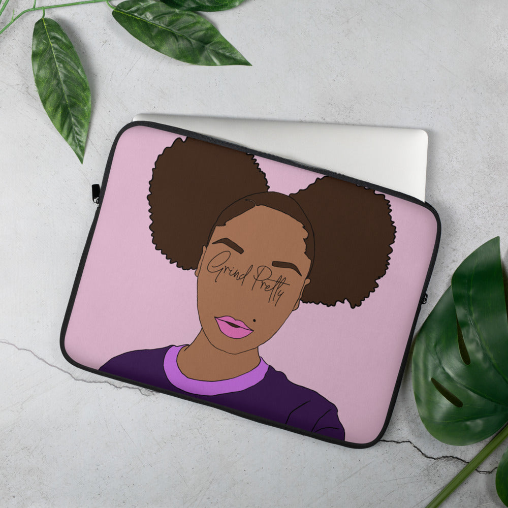 Grind Pretty Laptop Sleeve - Pretty Puffs - Grind Pretty